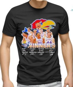 Kansas Jayhawks Winners Men's Basketball 2022 Signatures Shirt
