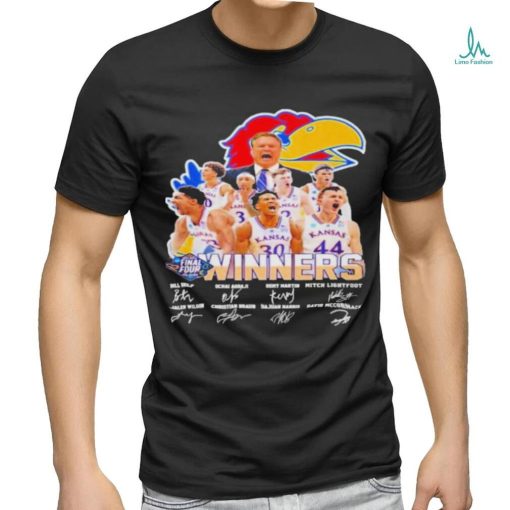 Kansas Jayhawks Winners Men’s Basketball 2022 Signatures Shirt