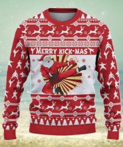 Karate Santa Merry Kick Mas Christmas Ugly Sweater, Best Gift For Christmas