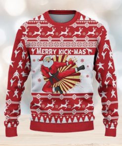 Karate Santa Merry Kick Mas Christmas Ugly Sweater, Best Gift For Christmas