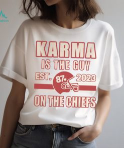 Karma Is The Guy On The Chiefs Shirt, Kelce And Taylor Crewneck Shirt