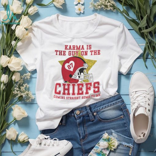 Karma Is The Guy On The Chiefs Shirt, Travis Kelce And Taylor Era Shirt