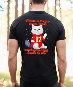 Karmar is the guy on the Chiefs coming straight home to me cat with 87 jersey shirt