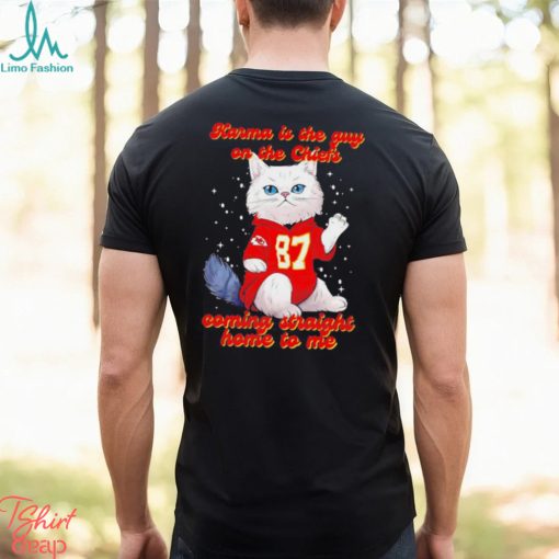 Karmar is the guy on the Chiefs coming straight home to me cat with 87 jersey shirt