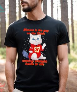 Karmar is the guy on the Chiefs coming straight home to me cat with 87 jersey shirt