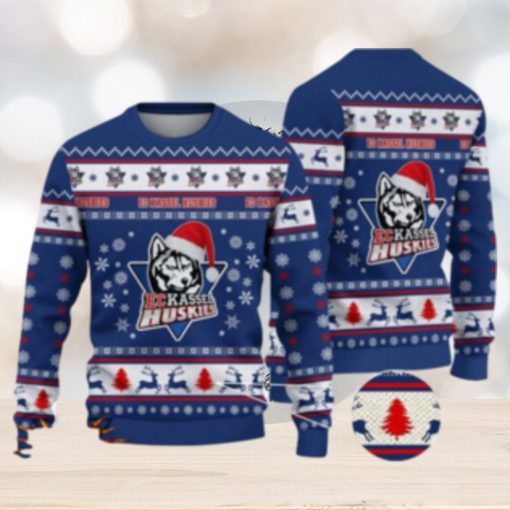 Kassel Huskies 3D Ugly Christmas Sweater For Men And Women Sport Fans