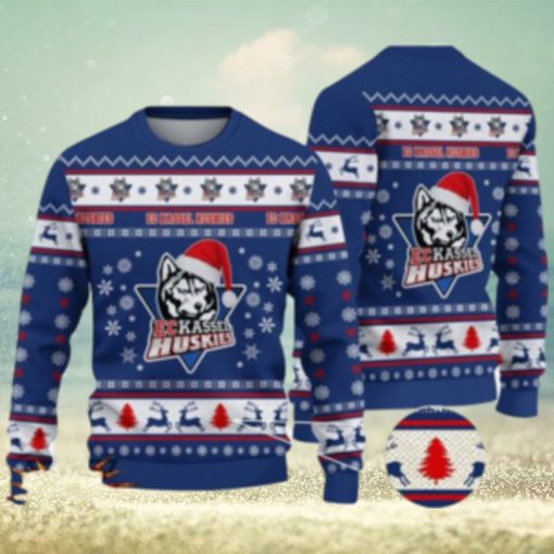 Kassel Huskies 3D Ugly Christmas Sweater For Men And Women Sport Fans