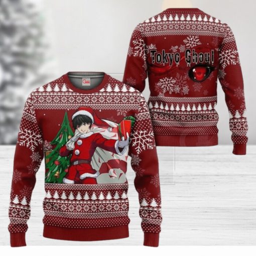 Ken Kaneki Santa Ugly Christmas Sweater Tokyo Ghoul Anime Xmas