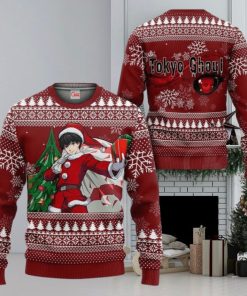 Ken Kaneki Santa Ugly Christmas Sweater Tokyo Ghoul Anime Xmas