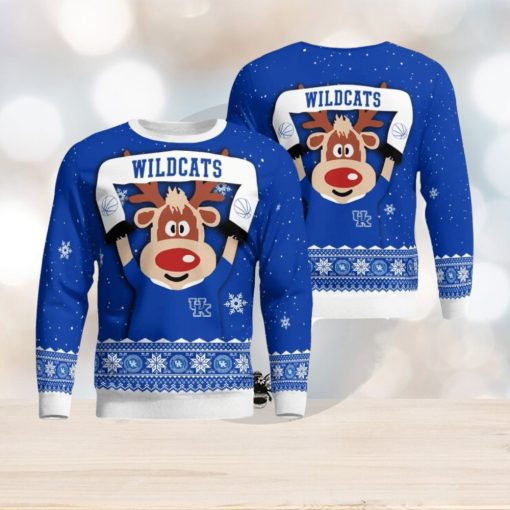 Kentucky Wildcats Cute Reindeer Ugly Christmas Sweater Christmas Party Gift