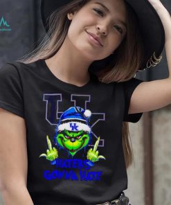 Kentucky Wildcats Grinch middle finger haters gonna hate shirt