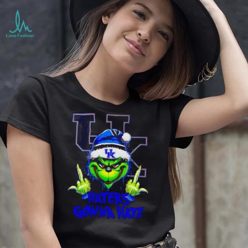 Kentucky Wildcats Grinch middle finger haters gonna hate shirt