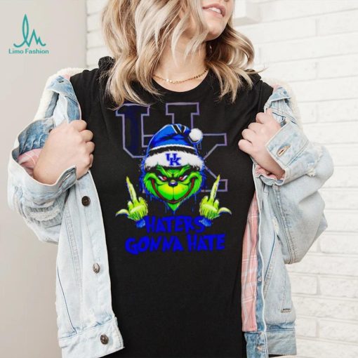 Kentucky Wildcats Grinch middle finger haters gonna hate shirt