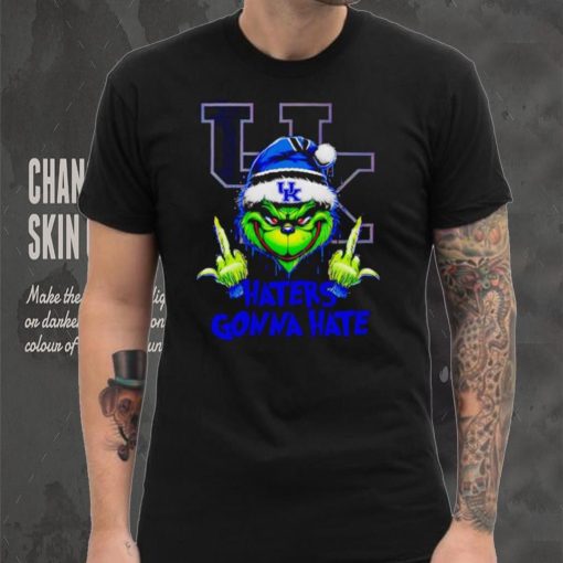Kentucky Wildcats Grinch middle finger haters gonna hate shirt