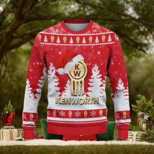 Kenworth Ugly Christmas Sweater Car Lovers Santa Hat Tree Christmas For Fans Gift