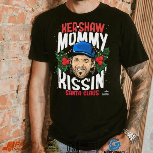 Kershaw Mommy Kissin’ Santa Claus Christmas Shirt