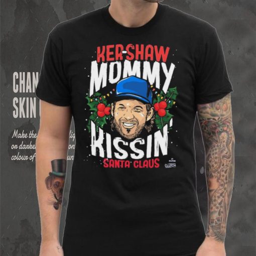Kershaw Mommy Kissin’ Santa Claus Christmas Shirt