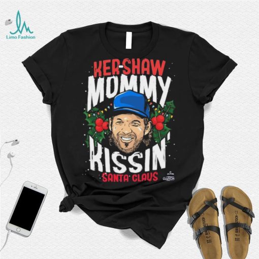 Kershaw Mommy Kissin’ Santa Claus Christmas Shirt
