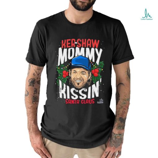 Kershaw Mommy Kissin’ Santa Claus Christmas Shirt