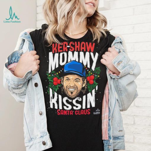 Kershaw Mommy Kissin’ Santa Claus Christmas Shirt