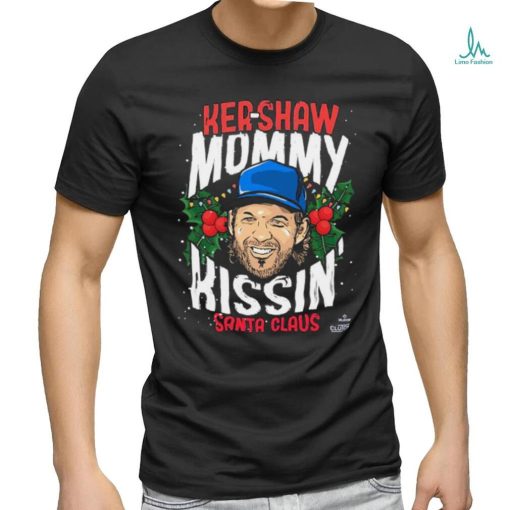 Kershaw Mommy Kissin’ Santa Claus Christmas Shirt