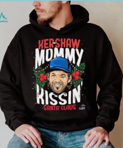 Kershaw Mommy Kissin’ Santa Claus Christmas Shirt