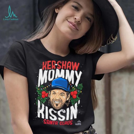Kershaw Mommy Kissin’ Santa Claus Christmas Shirt