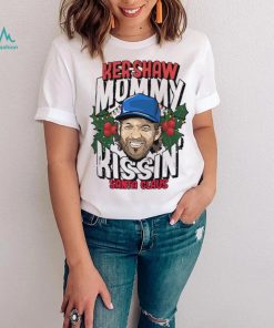 Kershaw mommy kissin’ Santa Claus shirt