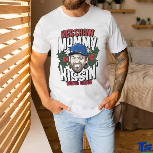 Kershaw mommy kissing’ Santa Claus shirt