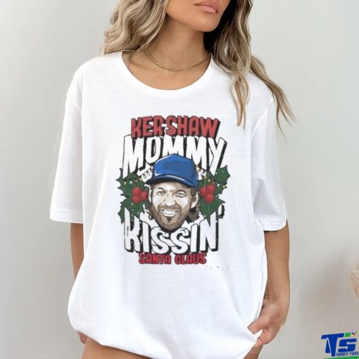 Kershaw mommy kissing’ Santa Claus shirt