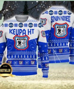 KeuPa HT Ugly Christmas Sweater Logo Custom Name Gift Fans