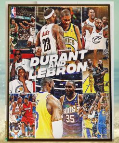 Kevin Durant Vs Lebron James For The First Matchup In The NBA In Season Tournament Home Decor Poster Canvas