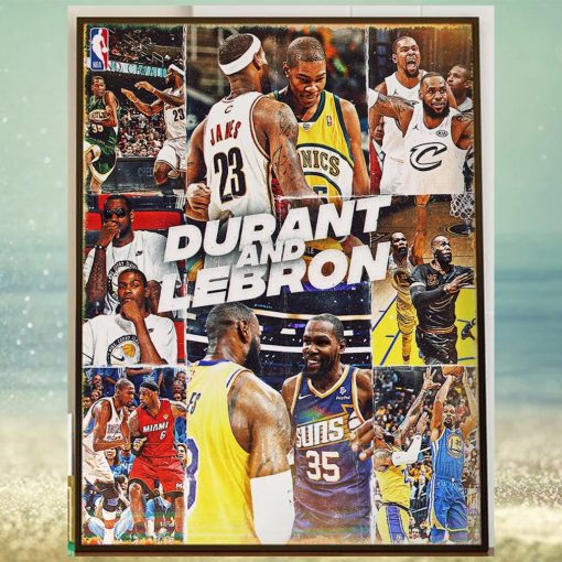 Kevin Durant Vs Lebron James For The First Matchup In The NBA In Season Tournament Home Decor Poster Canvas