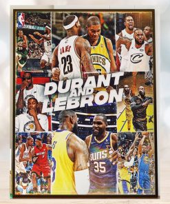 Kevin Durant Vs Lebron James For The First Matchup In The NBA In Season Tournament Home Decor Poster Canvas