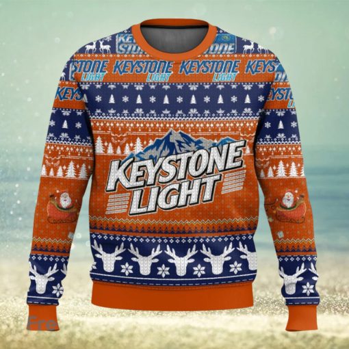 Keystone Light 3D Sweater Christmas Gift Ugly Christmas Sweater