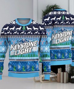 Keystone Light Moutain Beer Ugly Sweater Christmas