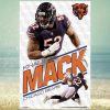 Khalil Mack Crusher Chicago Bears Nfl Quarterback Action Poster