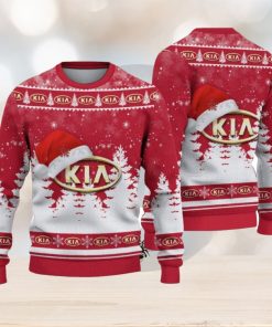 Kia Logo Wearing Santa Hat Christmas Gift Ugly Christmas Sweater Christmas Gift Ideas