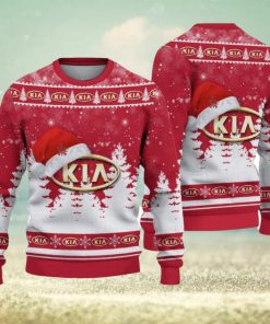 Kia Logo Wearing Santa Hat Christmas Gift Ugly Christmas Sweater Christmas Gift Ideas