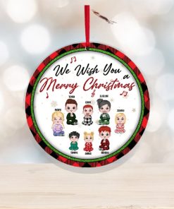 Kids, We Wish You A Merry Christmas, Personalized Ornament, Christmas Gifts For Kids