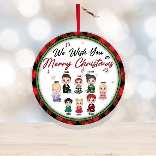 Kids, We Wish You A Merry Christmas, Personalized Ornament, Christmas Gifts For Kids