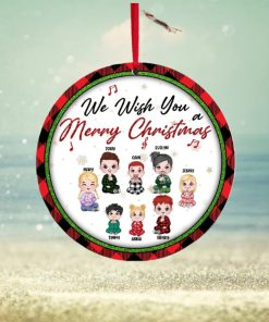 Kids, We Wish You A Merry Christmas, Personalized Ornament, Christmas Gifts For Kids