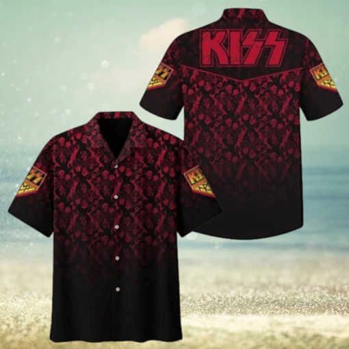 Kiss Rock Band No198 Hawaiian Casual Shirt