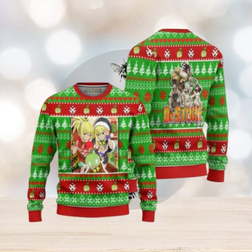 Kohaku x Ruri x Suika Anime Ugly Christmas Sweater Custom Dr Stone Xmas Gift