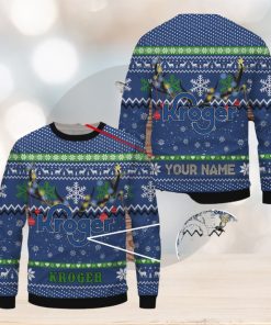 Kroger Ugly Sweater Christmas Gift 3D Sweater Custom Name