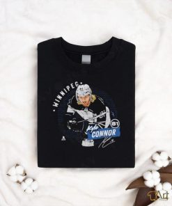 Kyle Connor number 81 Winnipeg Jetsball ice hockey pose signature retro 2024 shirt