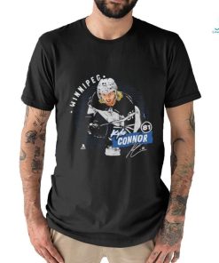 Kyle Connor number 81 Winnipeg Jetsball ice hockey pose signature retro 2024 shirt