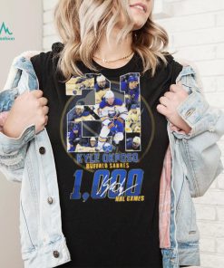 Kyle Okposo Buffalo Sabres 1,000 NHL Games Signatures Shirt