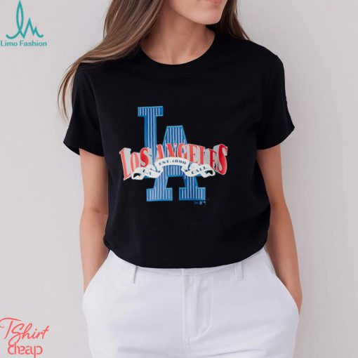 LA Dodgers MLB Arch Logo Graphic Black Oversized T Shirt