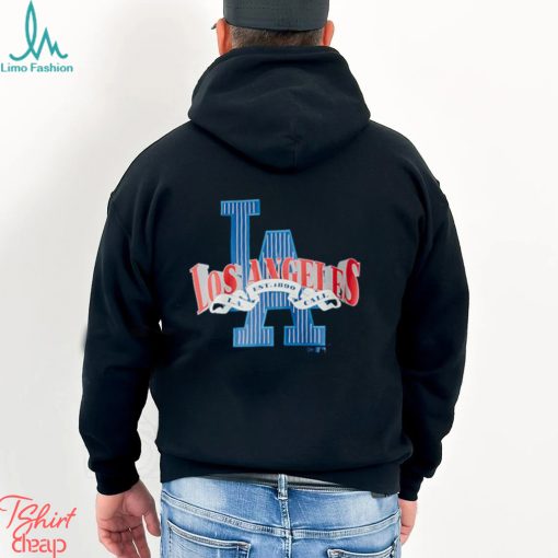 LA Dodgers MLB Arch Logo Graphic Black Oversized T Shirt